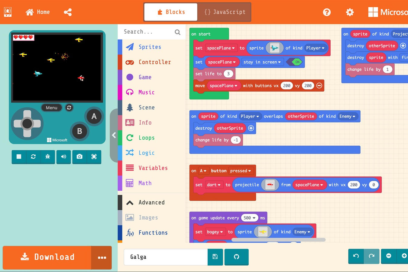 Coding in MakeCode Arcade Coding in MakeCode Arcade